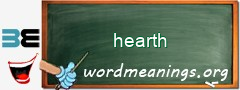 WordMeaning blackboard for hearth